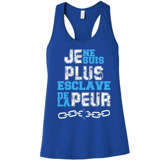 Je Ne Suis Plus Esclave. Women's Racerback Tank