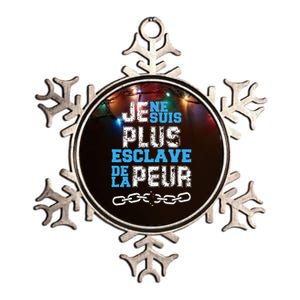 Je Ne Suis Plus Esclave. Metallic Star Ornament