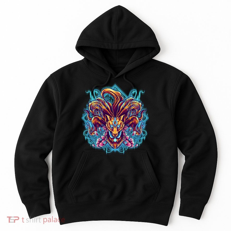 Japanese Nine Tails Kitsune Fox Hoodie