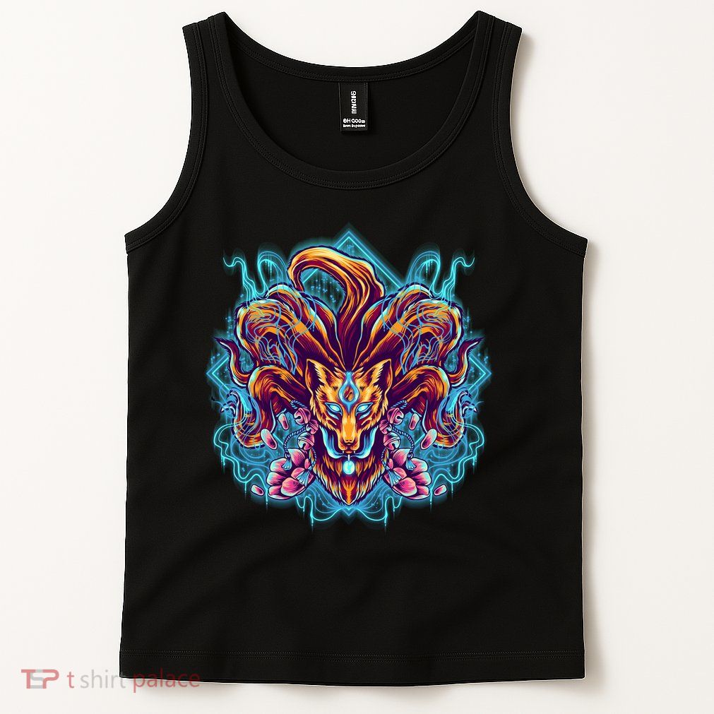 Japanese Nine Tails Kitsune Fox Tank Top