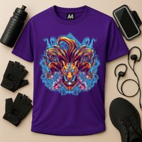 Japanese Nine Tails Kitsune Fox Cooling Performance Crew T-Shirt