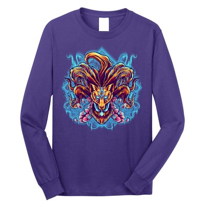 Japanese Nine Tails Kitsune Fox Long Sleeve Shirt