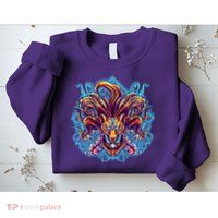 Japanese Nine Tails Kitsune Fox Sweatshirt