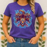 Japanese Nine Tails Kitsune Fox Womens T-Shirt
