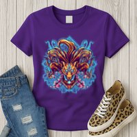 Japanese Nine Tails Kitsune Fox Womens T-Shirt