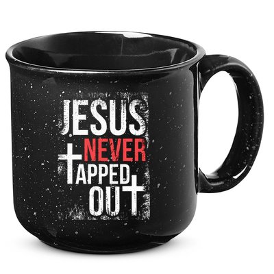 Jesus Never Tapped Out Christian Wrestling Faith Christian 15oz Campfire Ceramic Mug