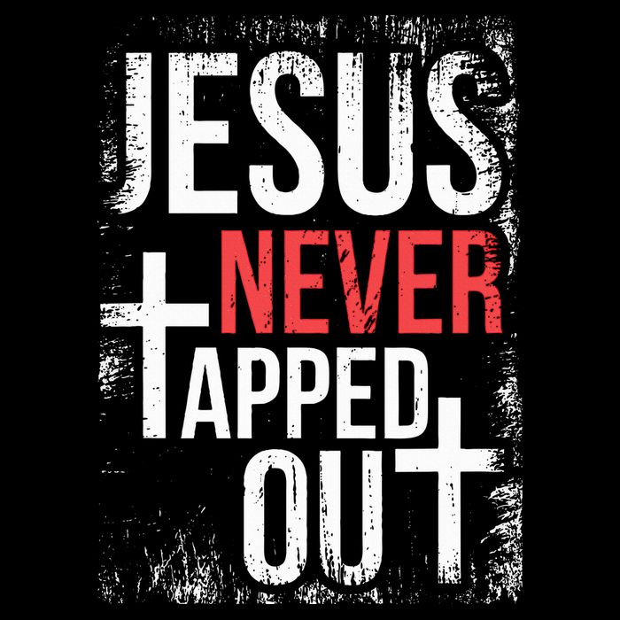 Jesus Never Tapped Out Christian Wrestling Faith Christian 16 in Basic Backpack