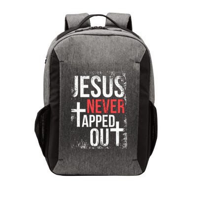 Jesus Never Tapped Out Christian Wrestling Faith Christian Vector Backpack