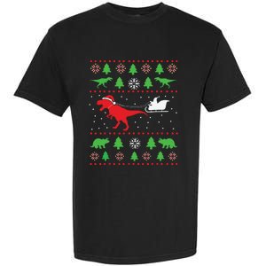 Joyeux Noel Ugly Xmas Reindeer Christmas Trees Snowflake Garment-Dyed Heavyweight T-Shirt