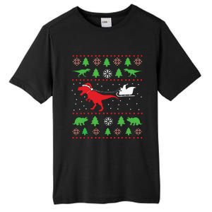 Joyeux Noel Ugly Xmas Reindeer Christmas Trees Snowflake Tall Fusion ChromaSoft Performance T-Shirt