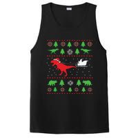 Joyeux Noel Ugly Xmas Reindeer Christmas Trees Snowflake PosiCharge Competitor Tank