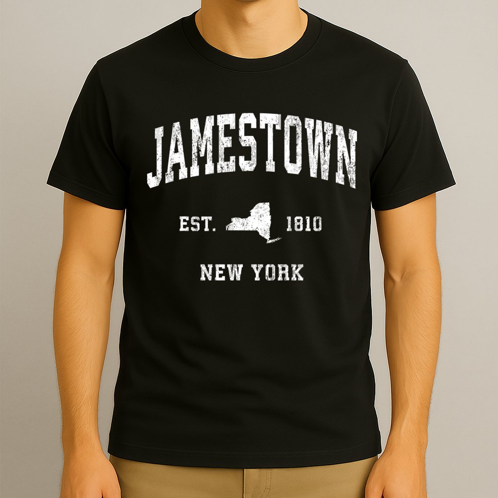 Jamestown New York Ny Vintage Athletic T-Shirt