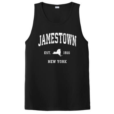 Jamestown New York Ny Vintage Athletic PosiCharge Competitor Tank