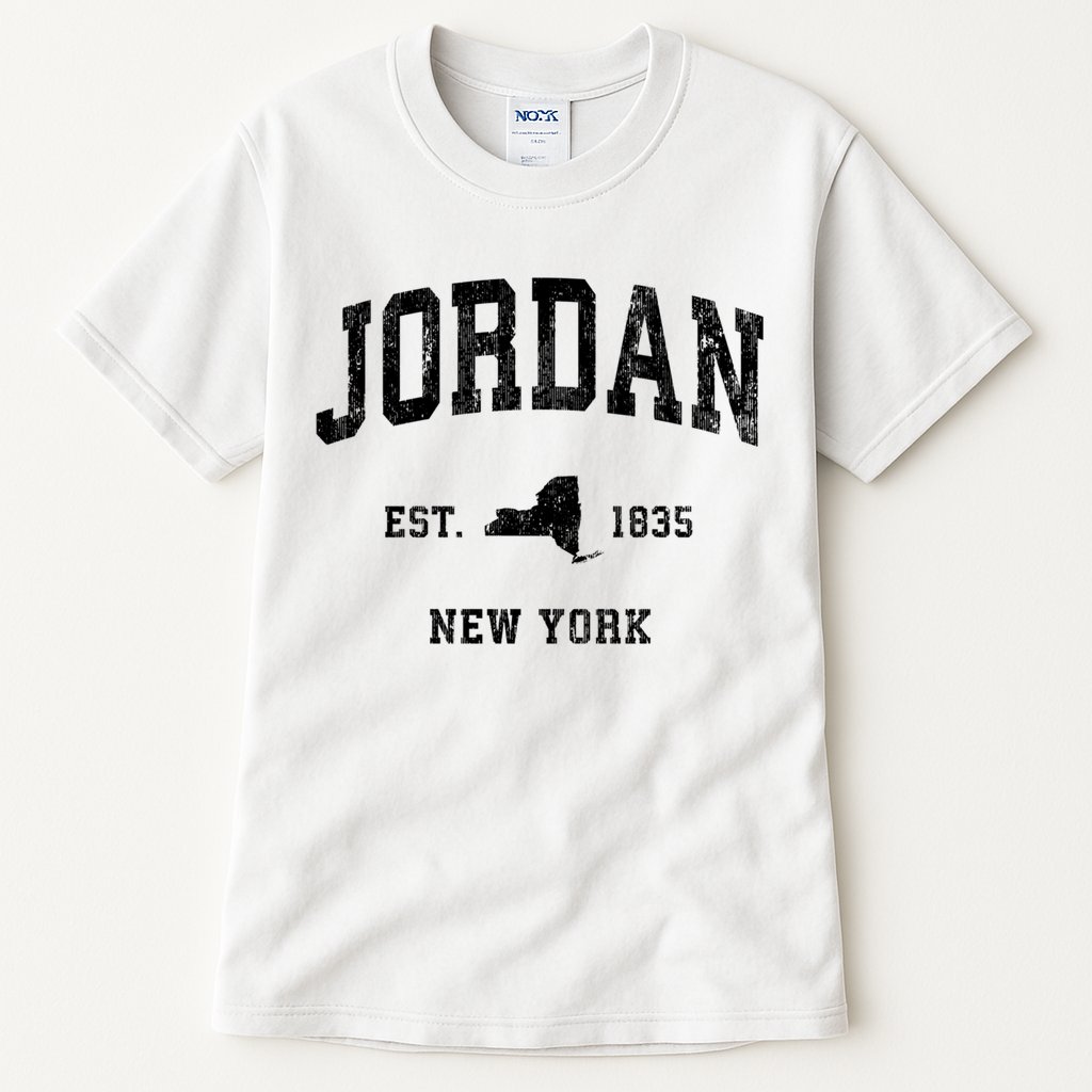 Jordan New York Ny Vintage Established Athletic Sports Design Tall T-Shirt