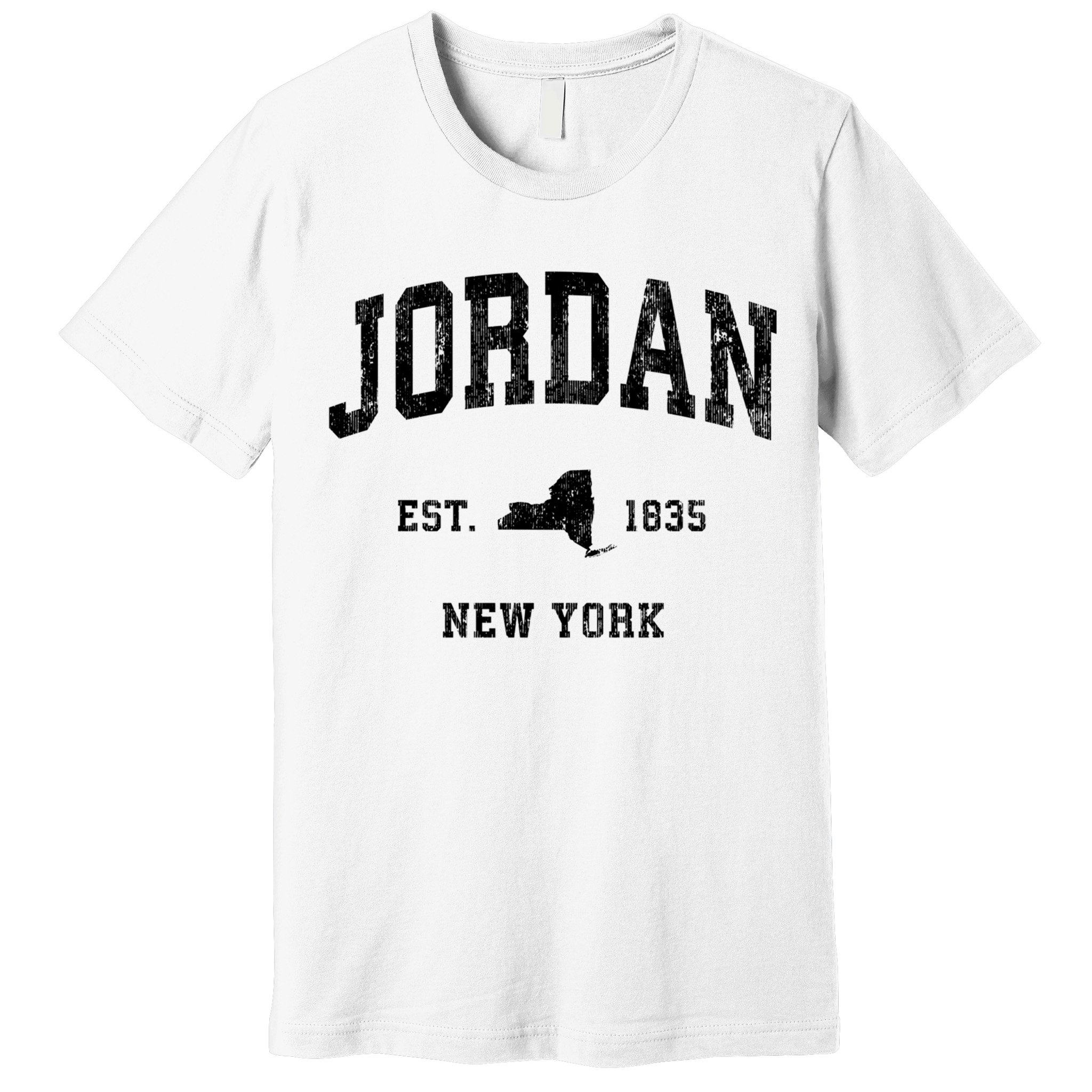 Jordan New York Ny Vintage Established Athletic Sports Design Premium T-Shirt