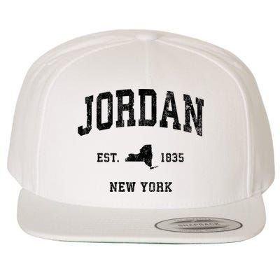 Jordan New York Ny Vintage Established Athletic Sports Design Wool Snapback Cap
