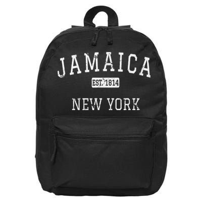 Jamaica New York Queens Ny Vintage 16 in Basic Backpack