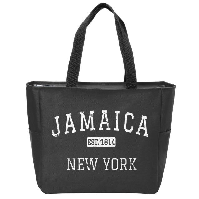 Jamaica New York Queens Ny Vintage Zip Tote Bag