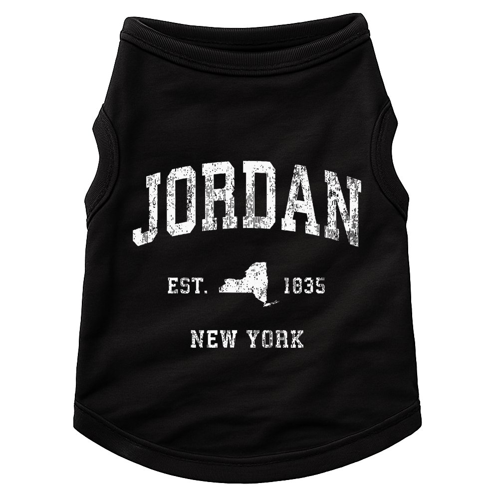Jordan New York Ny Vintage Athletic Sports Design Doggie Tank