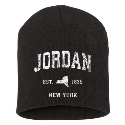 Jordan New York Ny Vintage Athletic Sports Design Short Acrylic Beanie