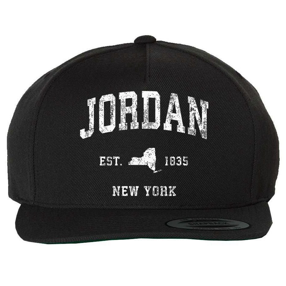Jordan New York Ny Vintage Athletic Sports Design Wool Snapback Cap