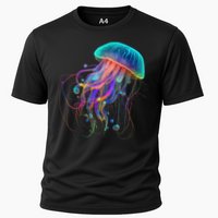 Jellyfish Ocean Animal Scuba Diving Jelly Fish Cooling Performance Crew T-Shirt