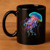 Jellyfish Ocean Animal Scuba Diving Jelly Fish 11oz C Handle Ceramic Mug