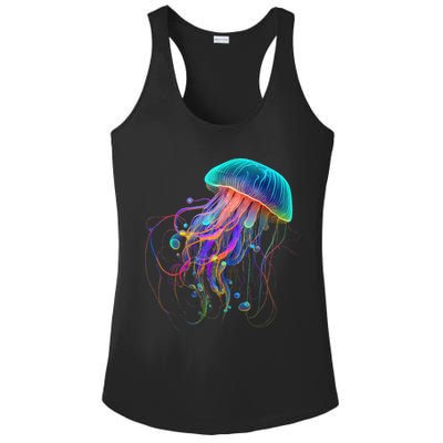 Jellyfish Ocean Animal Scuba Diving Jelly Fish Ladies PosiCharge Competitor Racerback Tank