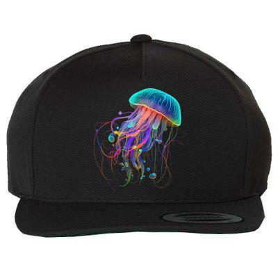 Jellyfish Ocean Animal Scuba Diving Jelly Fish Wool Snapback Cap