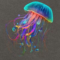 Jellyfish Ocean Animal Scuba Diving Jelly Fish Cotton Canvas Backpack