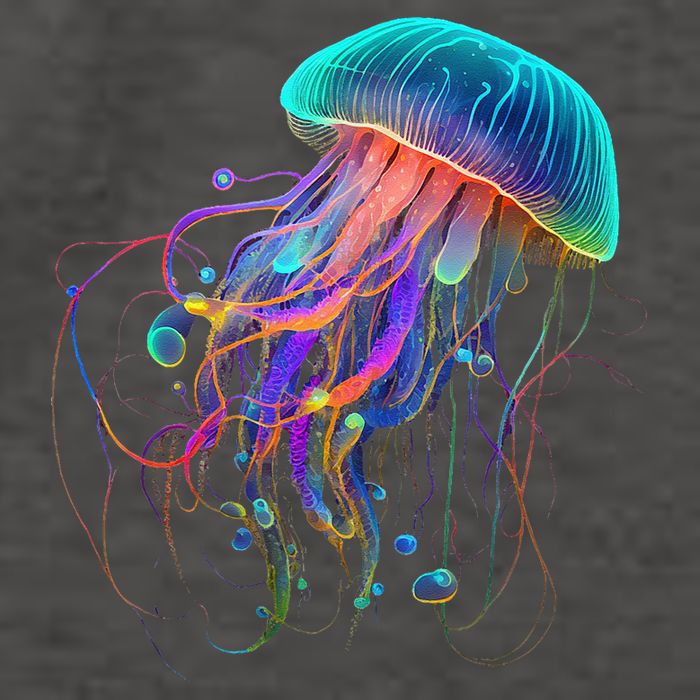 Jellyfish Ocean Animal Scuba Diving Jelly Fish Vector Backpack