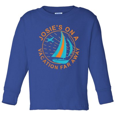 Josie's On A Vacation Far Away Toddler Long Sleeve Shirt