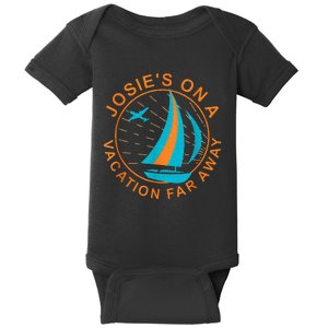 Josies On A Vacation Far Away Baby Bodysuit