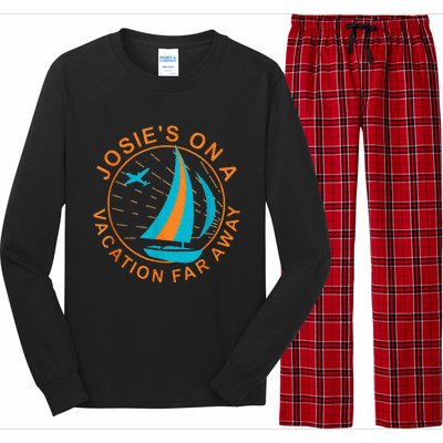 Josies On A Vacation Far Away Long Sleeve Pajama Set