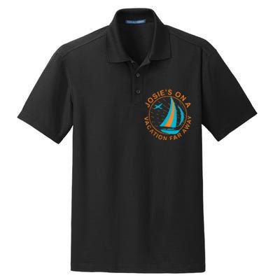 Josies On A Vacation Far Away Dry Zone Grid Polo