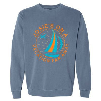 Josies On A Vacation Far Away Garment-Dyed Sweatshirt