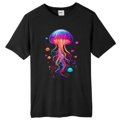 Jellyfish Ocean Animal Scuba Diving Rainbow Jelly Fish Tall Fusion ChromaSoft Performance T-Shirt