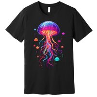 Jellyfish Ocean Animal Scuba Diving Rainbow Jelly Fish Premium T-Shirt