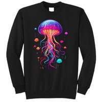 Jellyfish Ocean Animal Scuba Diving Rainbow Jelly Fish Tall Sweatshirt