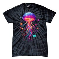 Jellyfish Ocean Animal Scuba Diving Rainbow Jelly Fish Tie-Dye T-Shirt