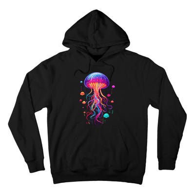 Jellyfish Ocean Animal Scuba Diving Rainbow Jelly Fish Tall Hoodie