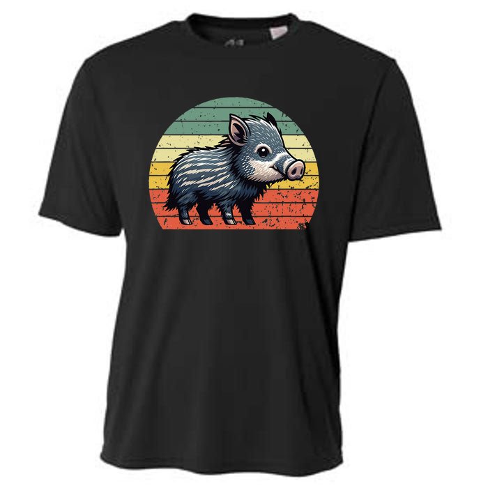 Javelina On A Vintage Sunset Javelina Cooling Performance Crew T-Shirt