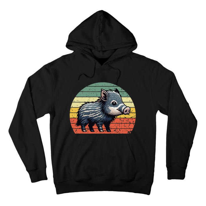 Javelina On A Vintage Sunset Javelina Tall Hoodie