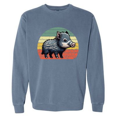 Javelina On A Vintage Sunset Javelina Garment-Dyed Sweatshirt