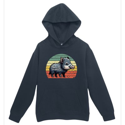 Javelina On A Vintage Sunset Javelina Urban Pullover Hoodie