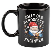 Jolly Old Aerospace Engineer Christmas Gnome 11oz C Handle Ceramic Mug