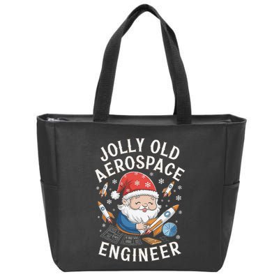 Jolly Old Aerospace Engineer Christmas Gnome Zip Tote Bag