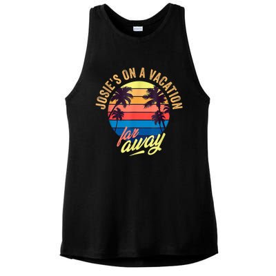 Josie's On A Vacation Far Away Ladies PosiCharge Tri-Blend Wicking Tank