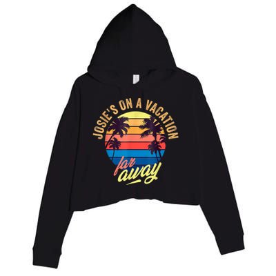 Josie's On A Vacation Far Away Crop Fleece Hoodie