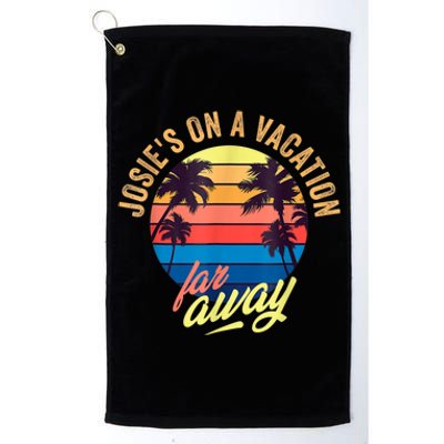 Josie's On A Vacation Far Away Platinum Collection Golf Towel